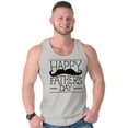 thumbnail image 1 of Happy Father's Day Dad Mustache Mens Big & Tall Graphic Tank Top Brisco Brands 3X, 1 of 5