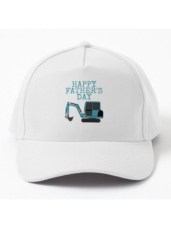 Happy Father's Day Digger Dad Baseball Hat, Construction Worker Family Graphic Design, Classic Cap