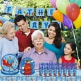 thumbnail image 1 of Happy Father's Day Disposable Tableware Set Fathers Day Decorations Father Day Table Decorations Father Day Party Supplies Father's Day Plates Tablecloth Streamer Cups Knives Spoons Fork Birthday, 1 of 9
