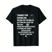 Happy Father's Day Dog Dad From Daughter And Son For Dad Men T-Shirt