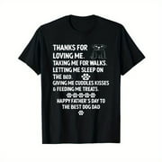 Happy Father's Day Dog Dad From Daughter And Son For Dad Men T-Shirt