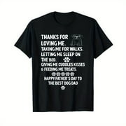 Happy Father's Day Dog Dad From Daughter And Son For Dad Men T-Shirt