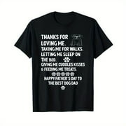 Happy Father's Day Dog Dad From Daughter And Son For Dad Men T-Shirt