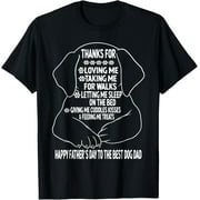 Happy Father's Day Dog Dad From Daughter Son And Wife Funny Creative Graphic T-Shirt