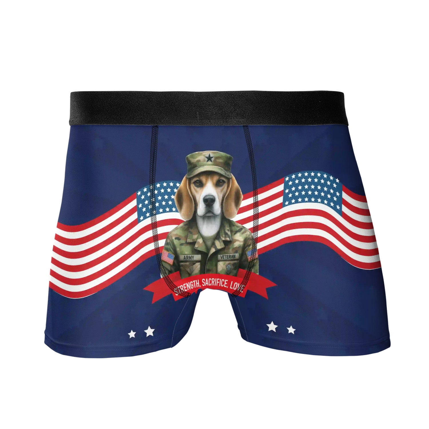 Happy Father's Day Honoring Veterans Beagle in Army Uniform All Over ...
