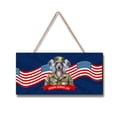 thumbnail image 1 of Happy Father's Day Honoring Veterans Chinese Crested in Army Uniform Landscape Wood Sign Dog Lover Hanging Wall Home Decor - 13007, 1 of 5