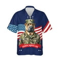 thumbnail image 1 of Happy Father's Day Honoring Veterans Chinese Shar-Pei in Army Uniform Hawaiian Shirt Breathable Summer Unisex Merch Dog Lover - 13007, 1 of 6