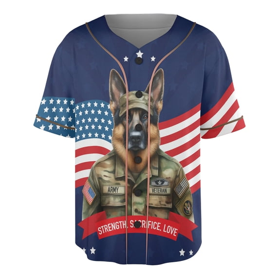 Happy Father's Day Honoring Veterans German Shepherd in Army Uniform ...