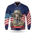 thumbnail image 1 of Happy Father's Day Honoring Veterans German Shorthaired Pointer in Army Uniform All Over Print 3D Baseball Jacket GSP Lover Dog Gift Bomber Jacket Softball - 13007, 1 of 6