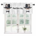 thumbnail image 1 of Happy Father's Day Kitchen Valances for Windows 42x12 Inch Kitchen Curtains Valances Rod Pocket Bow Beard Funny Decor Bathroom Window Valances for Window Treatment Decor, 1 of 6