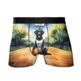 thumbnail image 1 of Happy Father's Day Labrador Retriever Playing Basketball with Best Dad Jersey All Over Print Boxer Briefs Underwear for Men Dad Lab Dog Lover Gifts - 13006, 1 of 6