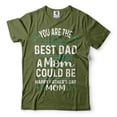 thumbnail image 1 of Happy Father's Day Mom Shirt Mothers Day Mom T-Shirt Mom Gifts Mother Shirt Single Mom Mother Tee (Small Military Green), 1 of 6