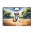 thumbnail image 1 of Happy Father's Day Shih Tzu Playing Basketball with Best Dad Jersey Horizontal Metal Aluminum Sign Lion Dog Lover Gifts Wall Art Home Decor - 13006, 1 of 5