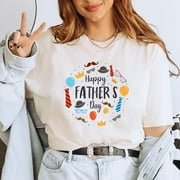 Happy Father's Day Shirt, Fun Dad Celebration Tee, Cute Gift for Dad, Colorful Father's Day T-Shirt, Playful Dad's Day Graphic ALC2391