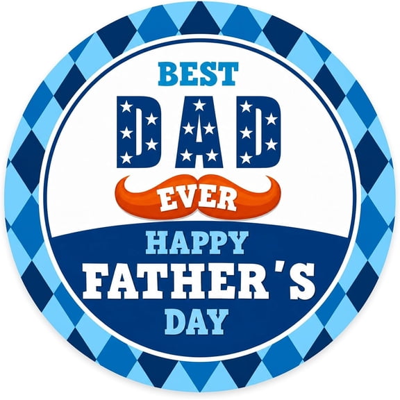 Happy Father's Day Stickers - 72 count 2" Fathers Day Sticker Happy Father's Day Labels Present Stickers for Envelope Seal Cards Boxes Present Wrapping Decorations