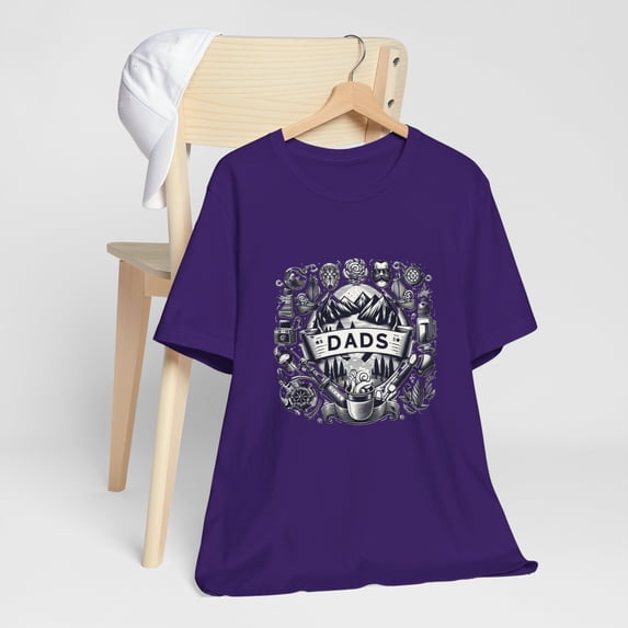 Happy Fathers Dads Day Unique AI Unisex Jersey Short Sleeve T-shirt