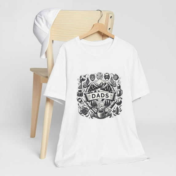 Happy Fathers Dads Day Unique AI Unisex Jersey Short Sleeve T-shirt