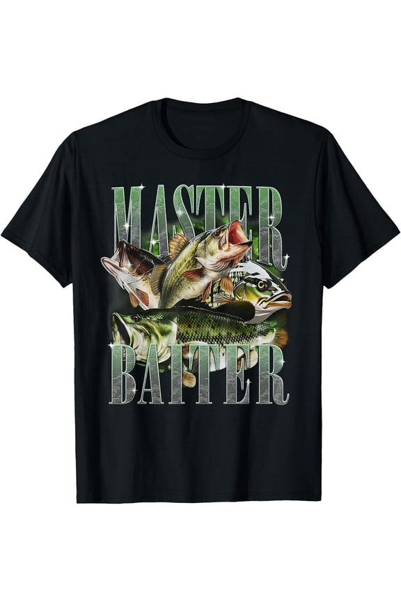 Happy Fathers Day Bass Fishing T-Shirt for Dad Papa Angler Gift