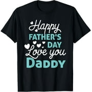 Happy Fathers Day Daddy Shirt 2025 for Dad Kids T-Shirt100%cotton