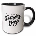 thumbnail image 1 of 3drose, Happy Fathers Day Greetings Gift for Dad, 11oz Two-tone Black Mug, 1 of 6