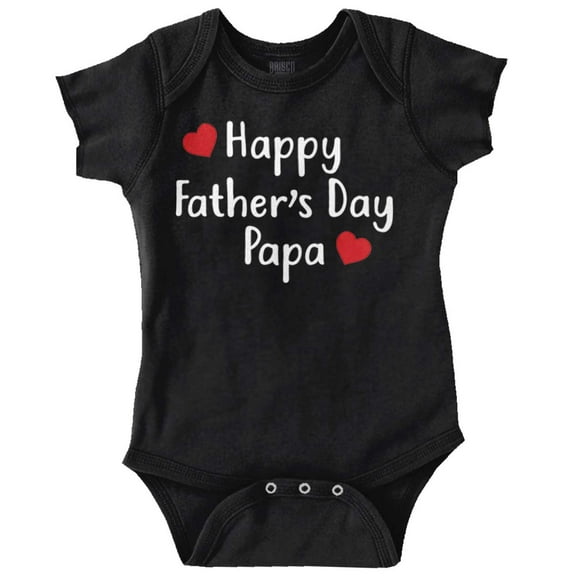 Happy Fathers Day Papa Grandfather Pop Bodysuit Jumper Girls Infant Baby Brisco Brands 12M