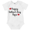thumbnail image 1 of Happy Fathers Day Papa Grandfather Pop Bodysuit Jumper Girls Infant Baby Brisco Brands NB, 1 of 6