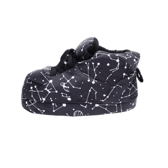 Happy Feet - Black and Purple Imitation Leather - Medium