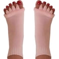 thumbnail image 1 of Happy Feet Toe Alignment Separator Socks, Prevent Foot Cramps and hammertoes, Toe Separator Massage Socks, 1 of 14