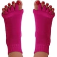 thumbnail image 1 of Happy Feet Toe Alignment Separator Socks, Prevent Foot Cramps and hammertoes, Toe Separator Massage Socks, 1 of 14