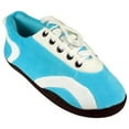 thumbnail image 1 of Happy Feet - Turquoise and White - All Around Slippers - Large, 1 of 3