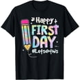 thumbnail image 1 of Happy First Day Let's Do This Welcome Back To School Tie Dye T-Shirt, 1 of 4