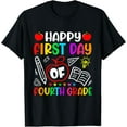 thumbnail image 1 of Happy First Day Of Fourth Grade Back To School Kid Boy Girl T-Shirt, 1 of 4