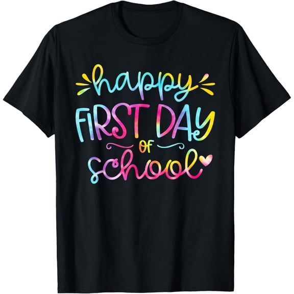 Happy First Day Of School Back To School Students And T-Shirt100% cotton