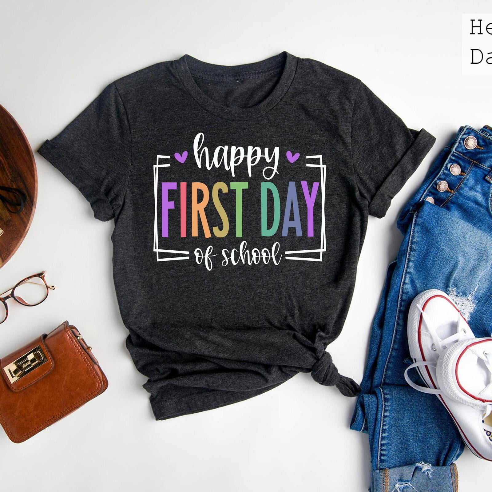 Happy First Day Of School Shirt,Back To School Shirt,Kindergarten