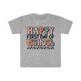 thumbnail image 1 of Happy First Day of School Retro Teacher T-shirt Vintage School Tee Shirts Large, 1 of 4
