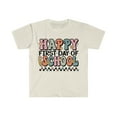 thumbnail image 1 of Happy First Day of School Retro Teacher T-shirt Vintage School Tee Shirts Large, 1 of 4