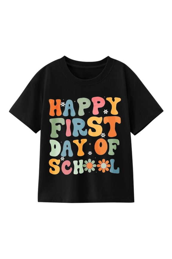 Happy First Day of School Shirt Women Shirts Back to School Shirt Team Group Gift T Shirt