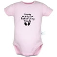 thumbnail image 1 of Happy First Father's Day Daddy Funny Rompers For Babies, Newborn Baby Unisex Bodysuits, Infant Jumpsuits, Toddler 0-24 Months Kids One-Piece Oufits (Pink, 0-6 Months), 1 of 4