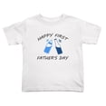 thumbnail image 1 of Happy First Father's Day Funny Toddler T Shirts for Boys Girls (White, 3T), 1 of 5