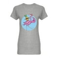 thumbnail image 1 of Happy Flamingo Dancing Shaped Tee Women's -Image by Shutterstock, 1 of 2