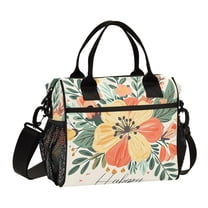 Happy Flowers Cooler Bag Lunch Bag Soft Cooler Cooling Tote Insulated Lunch Box for Adult Men Women