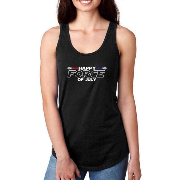 Happy Force Of July Racerback Tank Women -Smartprints Designs, Female XX-Large