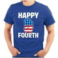 thumbnail image 1 of Happy Fourth of July American Patriot Men's Graphic T Shirt Tees Brisco Brands S, 1 of 6