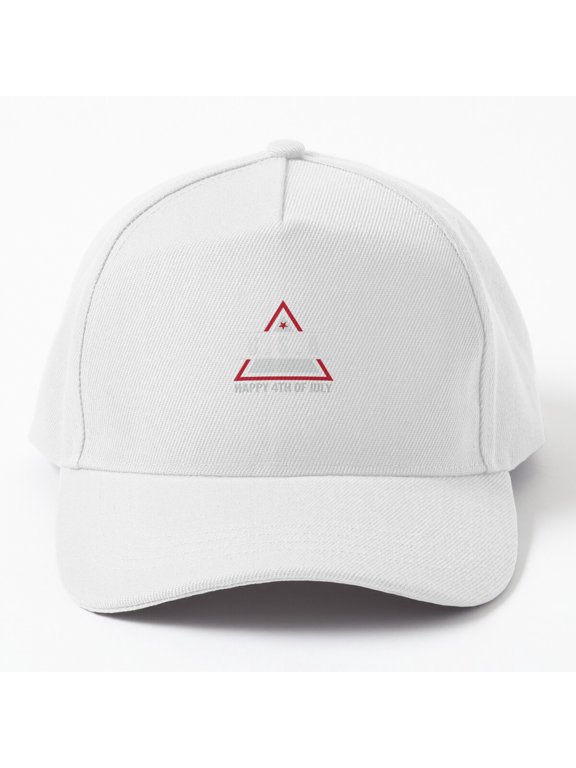 Happy Fourth of July USA Pyramid Baseball Cap, American Independence Graphic Design, Classic Hat