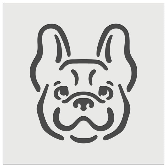 Happy French Bulldog Frenchie Dog Head DIY Cookie Wall Craft