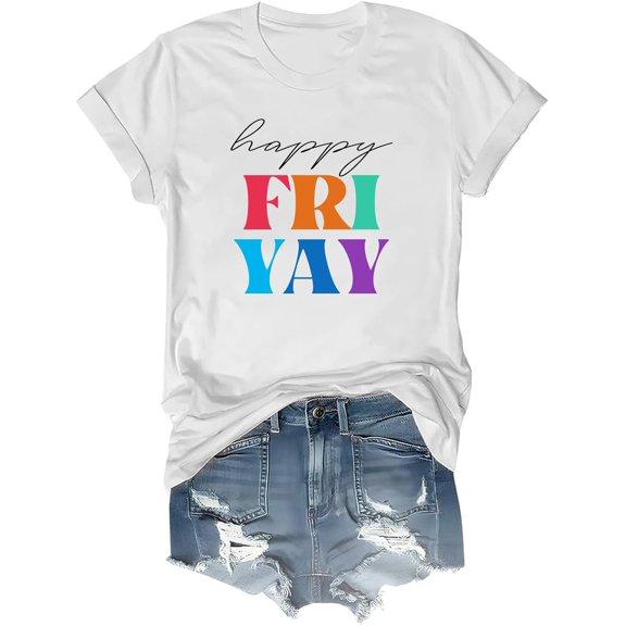 Happy Fri-Yay Teacher Shirt, Happy Fri-Yay Teacher Shirts for Women, Happy Fri-Yay Teacher T-Shirt