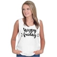 thumbnail image 1 of Happy Friday Weekend Vibes Fun TGIF Tank Top Tee Shirt Women Brisco Brands S, 1 of 5