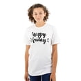 thumbnail image 1 of Happy Friday Weekend Vibes Fun TGIF Women's Graphic T Shirt Tees Brisco Brands S, 1 of 5