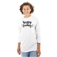 thumbnail image 1 of Happy Friday Weekend Vibes Fun TGIF Women's Long Sleeve T Shirt Brisco Brands S, 1 of 5