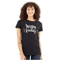 thumbnail image 1 of Happy Friday Weekend Vibes Fun TGIF Womens Fitted Plus Size Graphic Tee Brisco Brands 2X, 1 of 5